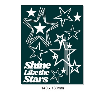 Shine like the stars  140 x 180. Min buy 3